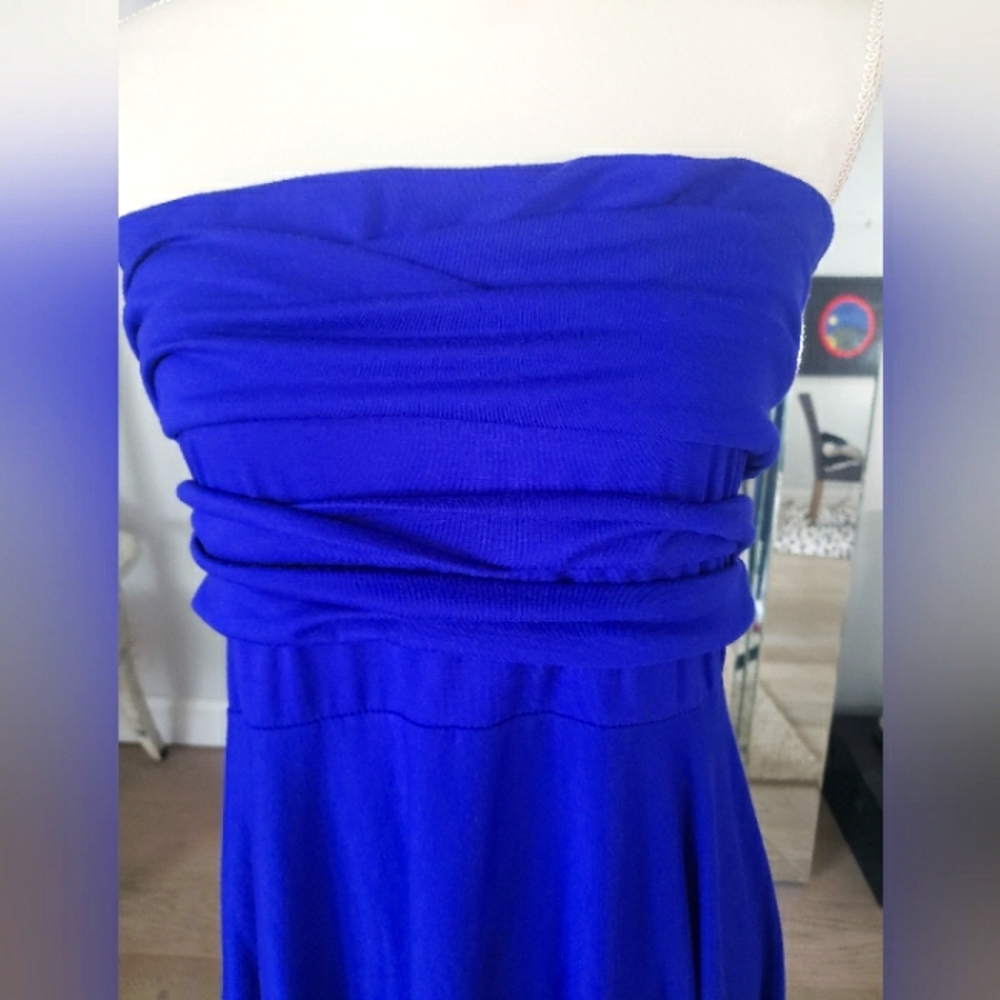 Portocruz  Strapless A-line Dress. Purple Swimsuit Cover-up Beach cruise Sz XL